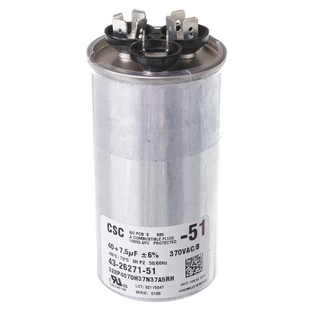 Rheem 43-26271-51 Capacitor 40/7.5/370 43-26271-5